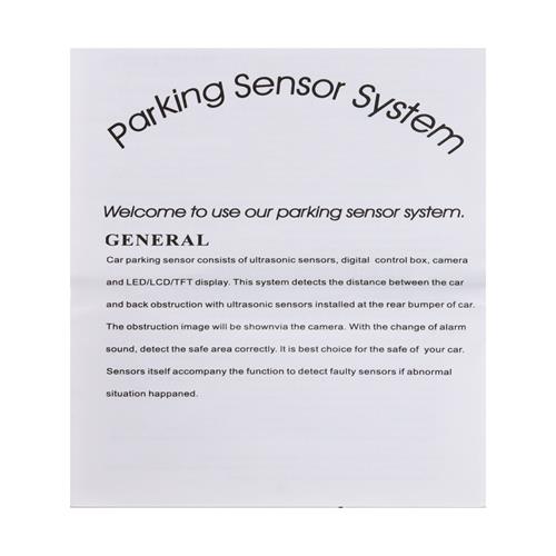 SENSOR DE REVERSA CON ALERTA PARA CARRO