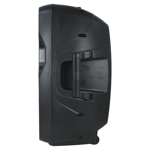 CAJA AMPLIF. 15 100.000W NEGRA CON PEDESTAL / MICROFONO / LUZ LED - DESC