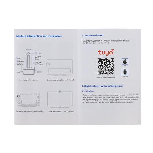 LUCES LED SMART INMERSIVAS PARA TV CON CAMARA/APP