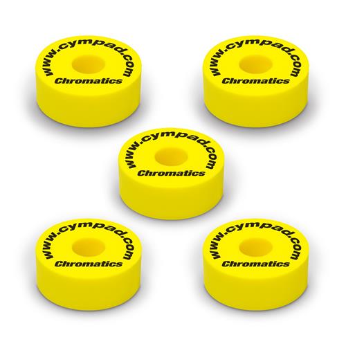 SET DE ARANDELAS CHROMATICS PARA PLATILLOS 40/15MM X 5P AMARILLO