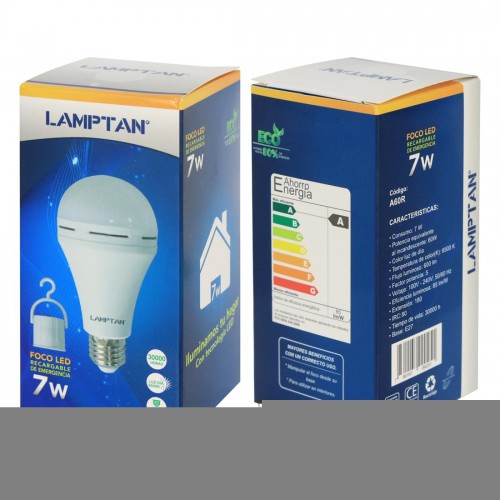 FOCO LED RECARGABLE 7W 6500K - CLA