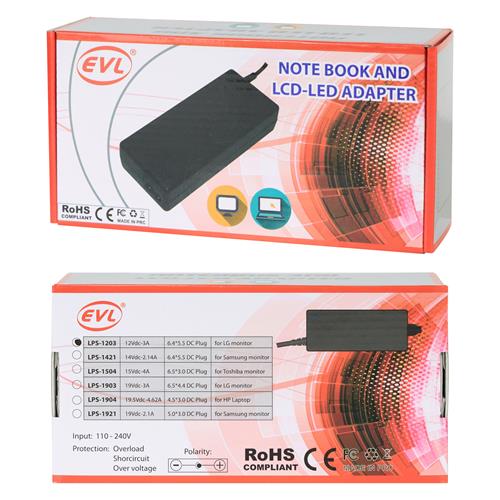 ADAPTADOR DE CORRIENTE PARA MONITOR LG 12V-3A
