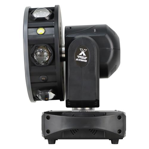 LUZ LED ROBOTICA GIRO SWING BEAM + STROBE + LASER RGB