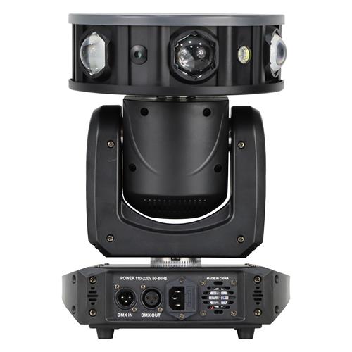 LUZ LED ROBOTICA GIRO SWING BEAM + STROBE + LASER RGB
