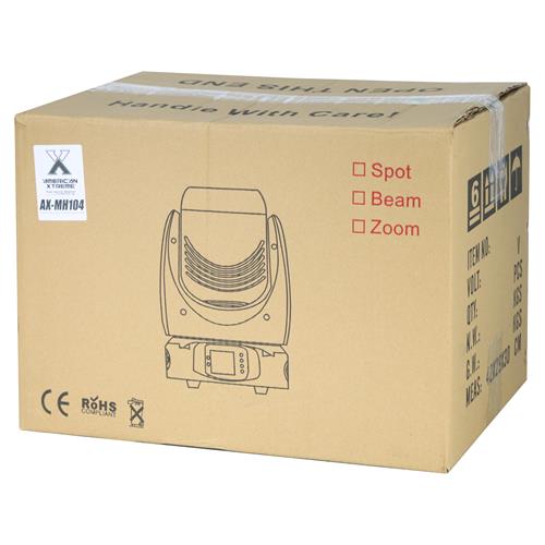 LUZ LED ROBOTICA BEE EYES 4x40W RGBW CON ROTACION ZOOM