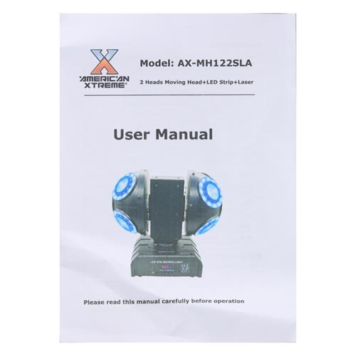LUZ LED ROBOTICA DOBLE CABEZA 8x10W RGBW + LASER RG
