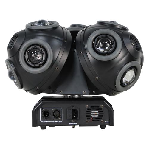 LUZ LED ROBOTICA TRIPLE CABEZA 12x10W RGBW + LASER RGB