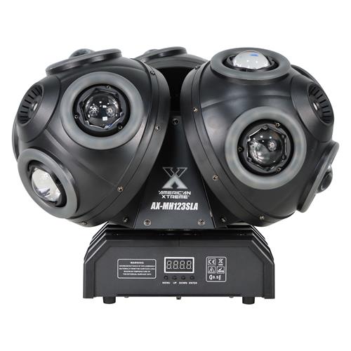 LUZ LED ROBOTICA TRIPLE CABEZA 12x10W RGBW + LASER RGB