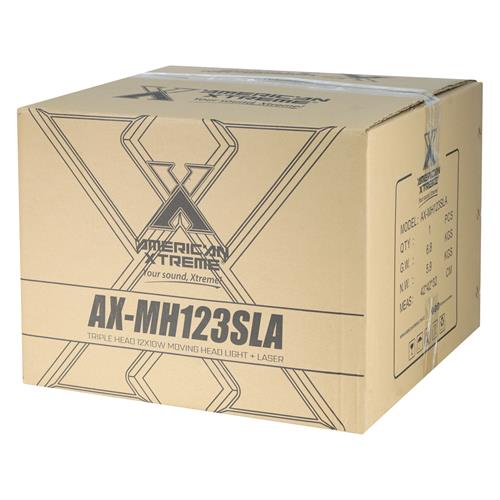 LUZ LED ROBOTICA TRIPLE CABEZA 12x10W RGBW + LASER RGB