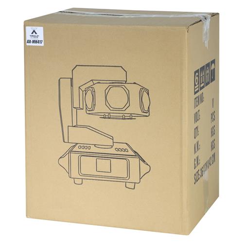 LUZ LED ROBOTICA ROTACION INFINITA 6x40W RGBW