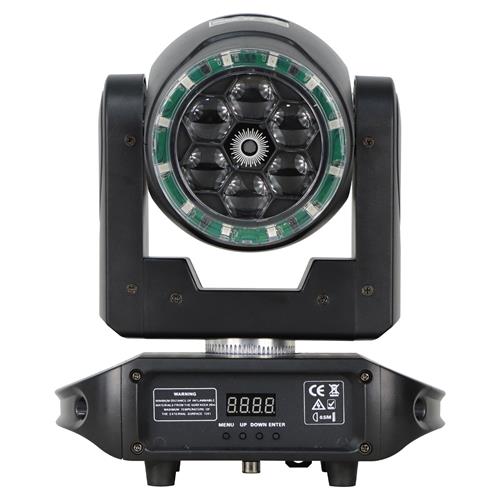 LUZ LED ROBOTICA BEE EYES 6x15W RGBW + LASER + ANILLO LED