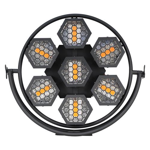 LUZ LED RETRO 7x50W BLANCO CALIDO + RGB