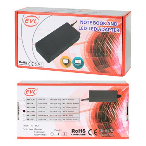 ADAPTADOR DE CORRIENTE PARA MONITOR LG 19V-3A