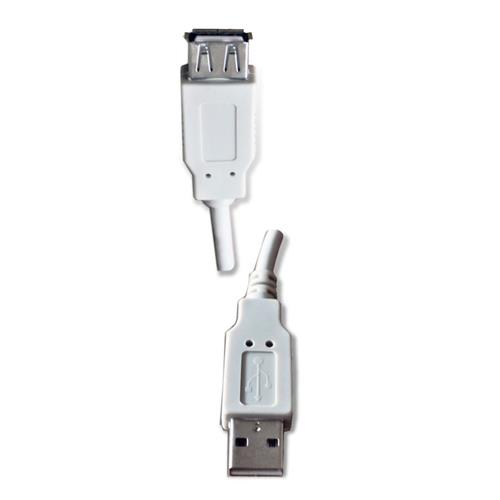 CABLE USB HEMBRA X USB MACHO 5MT BLANCO