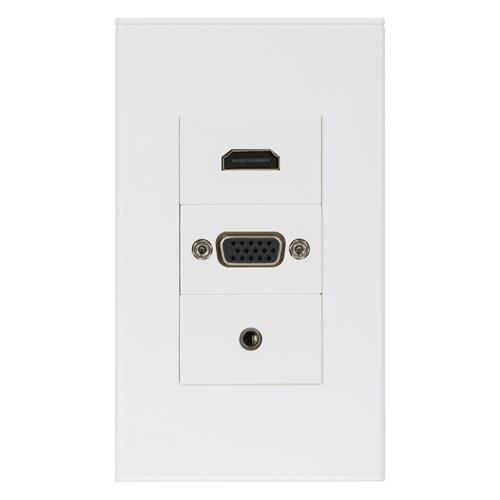 PLACA DE PARED CON/VGA/USB/3.5/HDMI (FACEPLATE)