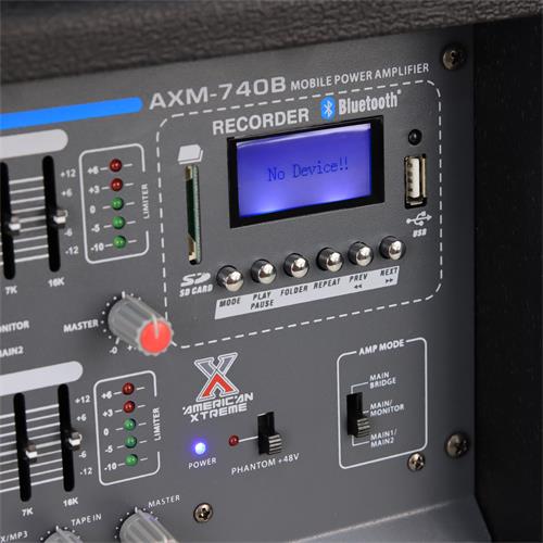 AMPLIFICADOR TIPO CONSOLA C/USB/SD/BLT 480W 7CH