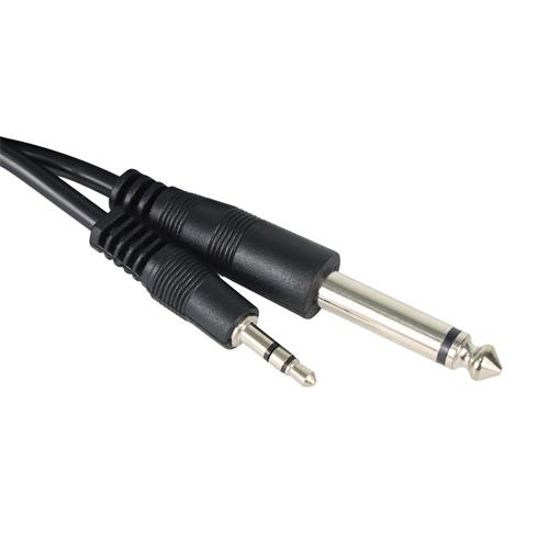CABLE AUDIO 1 PLUG 3.5 ST X 1 PLUG 6.3 MN 1.5MT