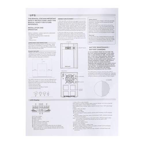 UPS 2000VA/1200W 4 TOMAS  - CLA