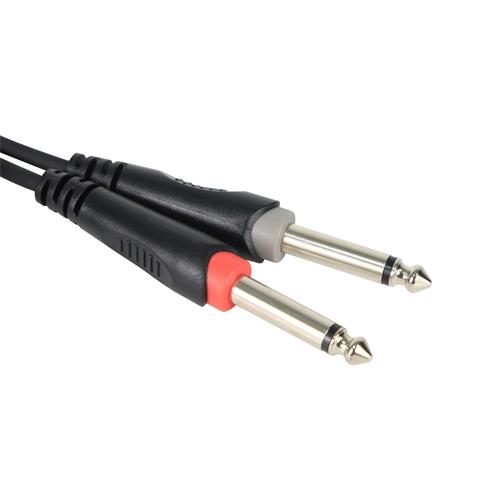 CABLE AUDIO 2 PLUG RCA X 2 PLUG 6.3 MN 1MT