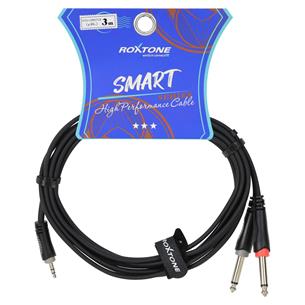 CABLE AUDIO 1 PLUG 3.5 ST X 2 PLUG 6.3 MN 3MT
