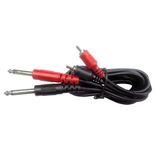 CABLE AUDIO 2 PLUG RCA X 2 PLUG 6.3 MN 1.5MT S-GRU