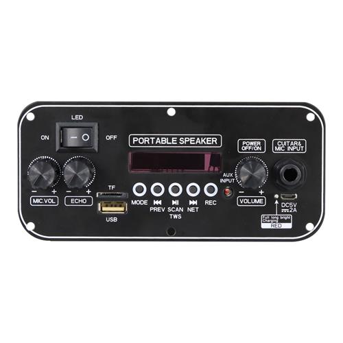 MODULO AMPLIFICADOR 2X10W P/CAJA RECARGABLE CON USB/SD/FM/BLT/AUX/MIC