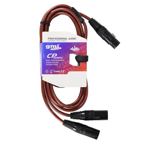 CABLE AUDIO 1 JACK XLR X 2 PLUG XLR 2MT