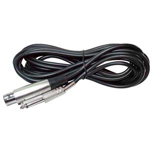 CABLE PARA MICROFONO 1 PLUG 6.3 MN X 1 JACK CANON 5MT
