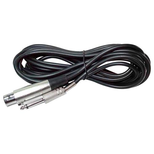 CABLE PARA MICROFONO 1 PLUG 6.3 MN X 1 JACK CANON 5MT