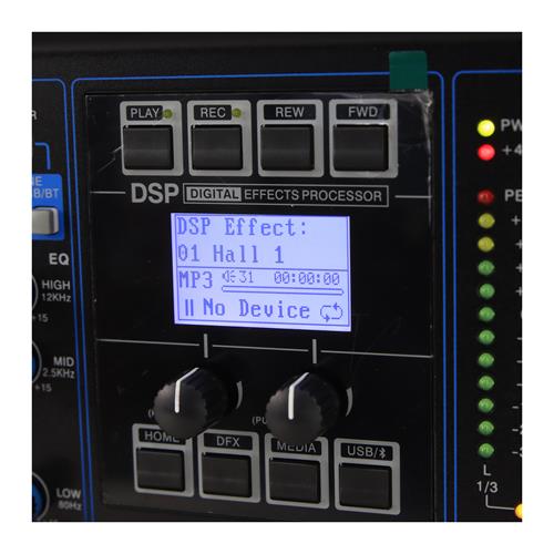 CONSOLA PASIVA MX-SERIE 20 CANALES CON DSP/USB/BT