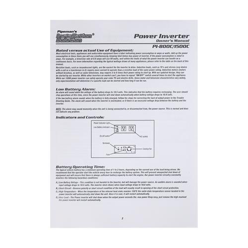 INVERSOR DE CARRO 800W 12V - DESC