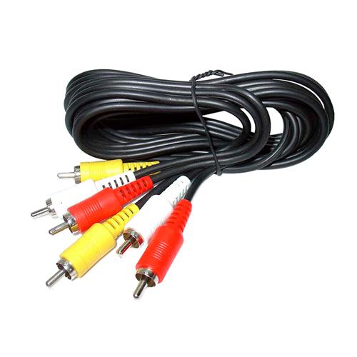 CABLE DVD 3 PLUG RCA X 3 PLUG RCA 1.5MT S-GRUESO