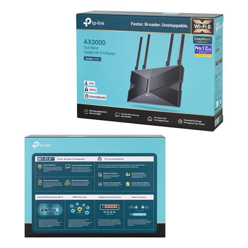 ROUTER WIFI 6 AX3000 4 ANTENAS 4 PUERTOS LAN - CLA