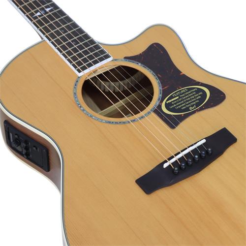 GUITARRA ELECTROACUSTICA GRAND REGAL NATURAL SATINADO. - DESC