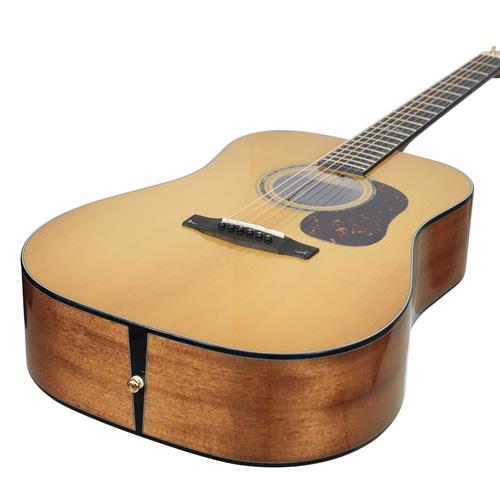 GUITARRA ACUSTICA GOLD NATURAL SATINADO CON ESTUCHE DELUXE - DESC