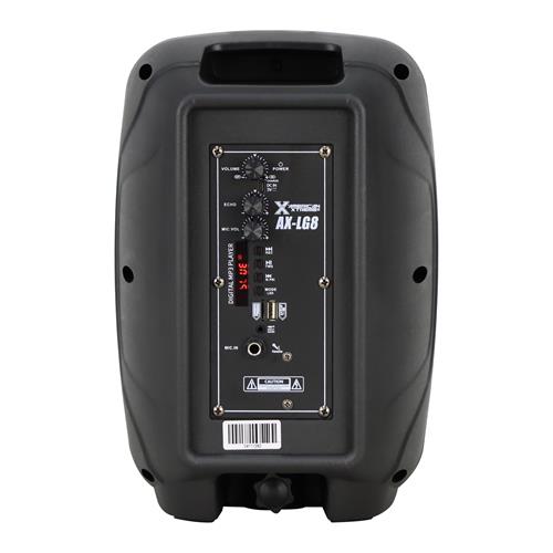 CAJA AMPLIFICADA PORTATIL 8 15000W CON LED - DESC