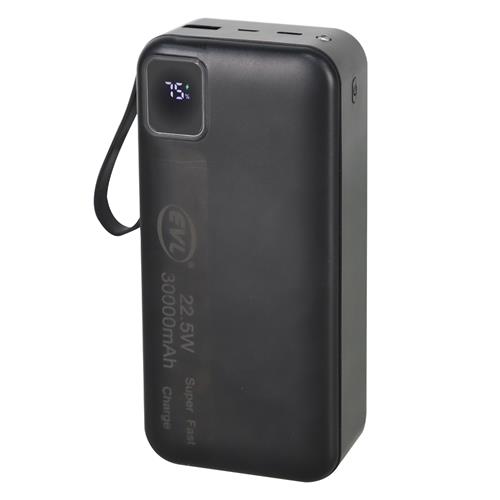 CARGADOR PORTATIL POWERBANK 30000MAH 22.5W/CARGA RAPIDA