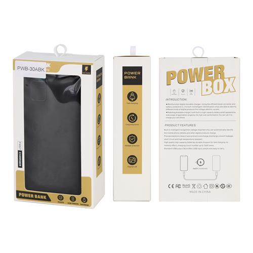 CARGADOR PORTATIL POWERBANK 30000MAH 22.5W/CARGA RAPIDA