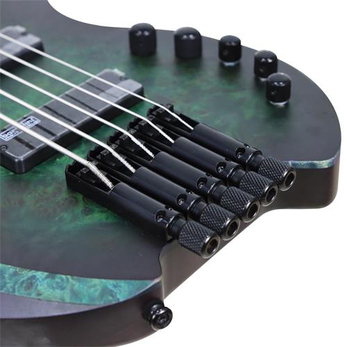 BAJO ELECT. 5 CUERDAS ARTISAN SPACE VERDE POLVO ESTELAR - DESC