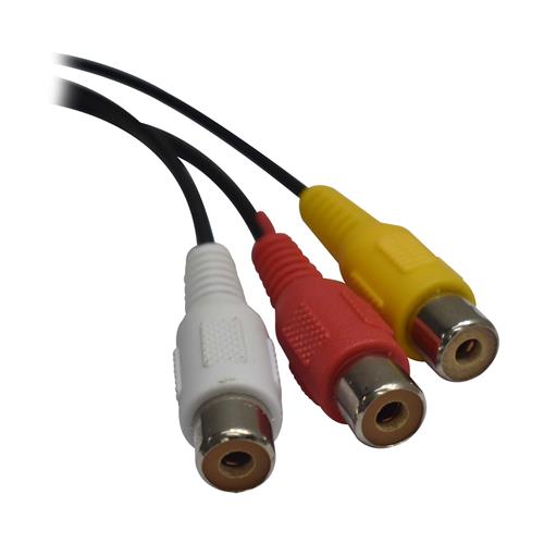 CABLE AUDIO/VIDEO 1 PLUG 3.5 ST X 3 RCA CORTO
