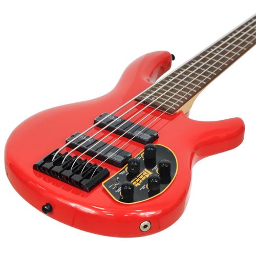 BAJO ELECT. 5 CUERDAS ARTISAN DELUXE ROJO CARAMELO - DESC