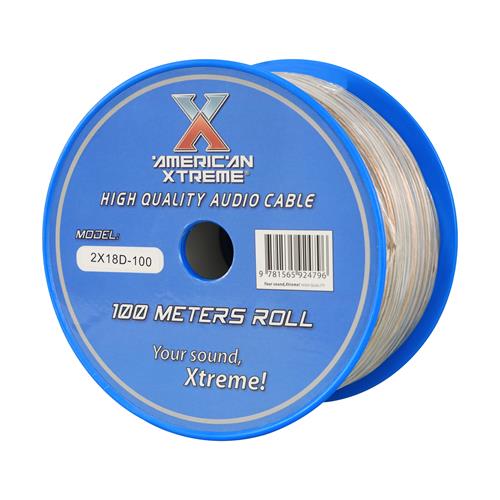CABLE PARA PARLANTE X ROLLO (100MT) TRANSPARENTE 18