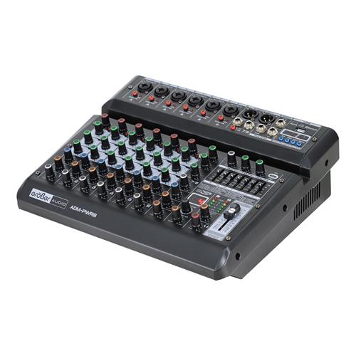 CONSOLA ACTIVA PROFESIONAL 8 CANALES CON USB/BLUETOOTH/FX/PC LINK 2X200W