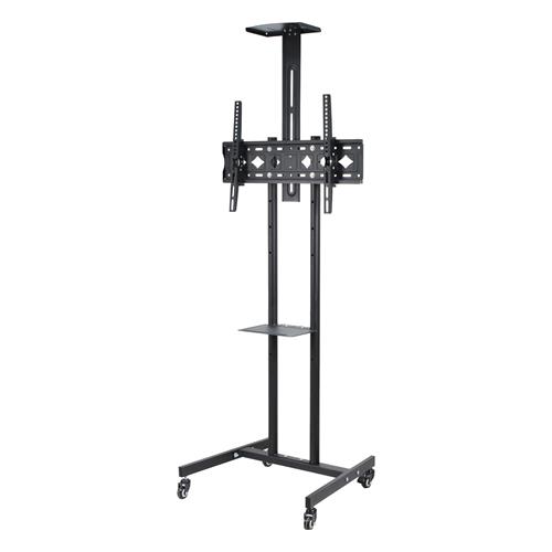 SOPORTE DE PISO PARA TV 32-75 PULGADAS /88 LBS/AJUSTABLE ±15° CON RUEDAS