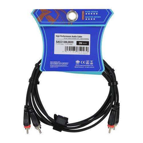 CABLE AUDIO 2 PLUG RCA X 2 PLUG RCA 2MT