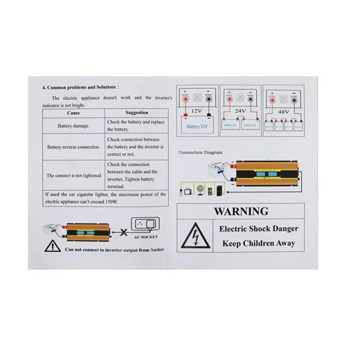 INVERSOR DE CARRO 1300W 24V - OFERTA