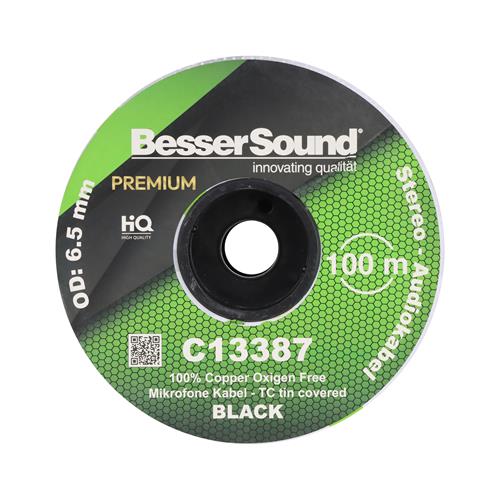 CABLE PARA MICROFONO STEREO X ROLLO (100MT) NEGRO - CLA
