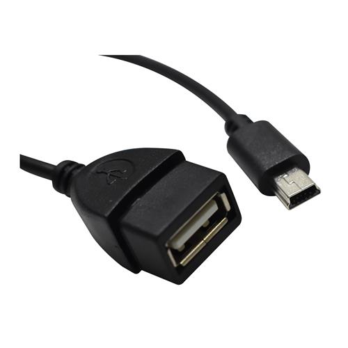 CABLE USB HEMBRA X MINI USB 0.3MT