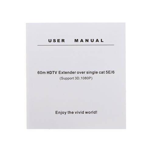 EXTENSION HDMI LAN CATEGORIA 5E/6 60MT