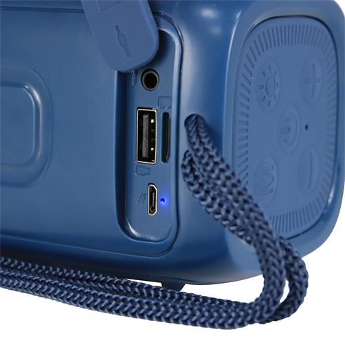 PARLANTE MP3 PORTATIL CON USB/TF/AUX/BLUETOOTH CON LED - DIST